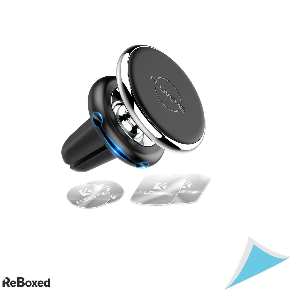 Floveme Suport Telefon Auto Magnetic pentru Grila Ventilatie, 4 Magneti Puternici