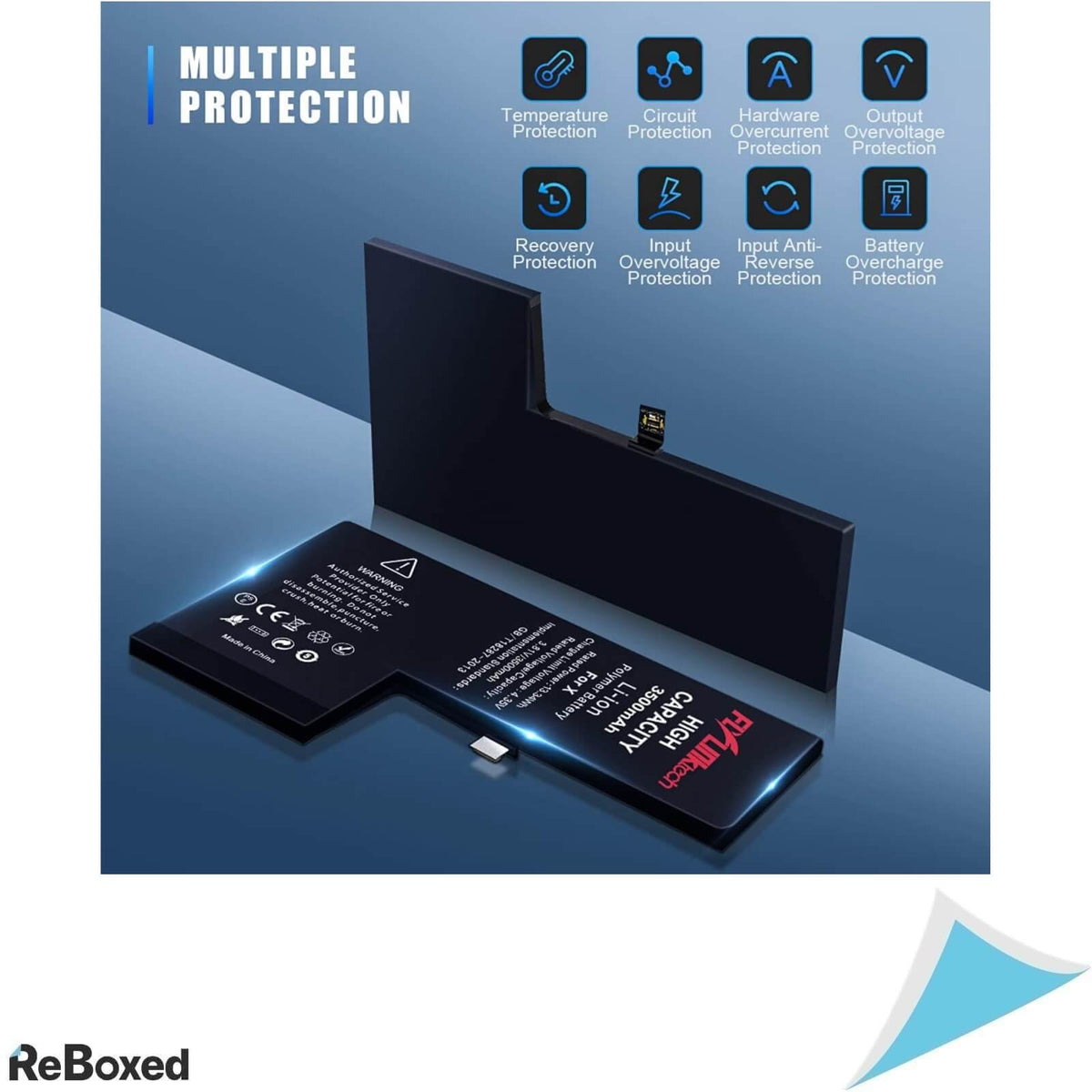 FlylinkTech Baterie Li-Ion OEM compatibila Apple Iphone-X 3500mAh