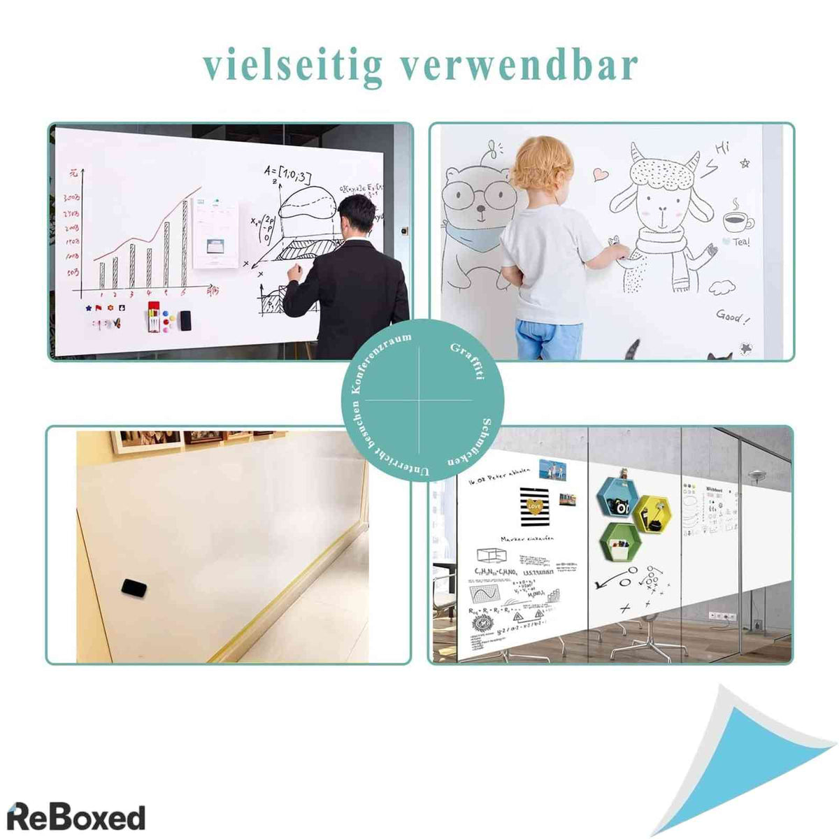 Folie Whiteboard Magnetica si Autoadeziva LYZZXI, 40 x 60 cm