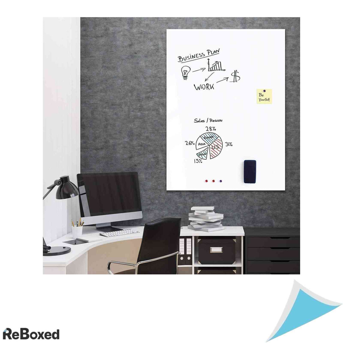 Folie Whiteboard Magnetica si Autoadeziva LYZZXI, 40 x 60 cm
