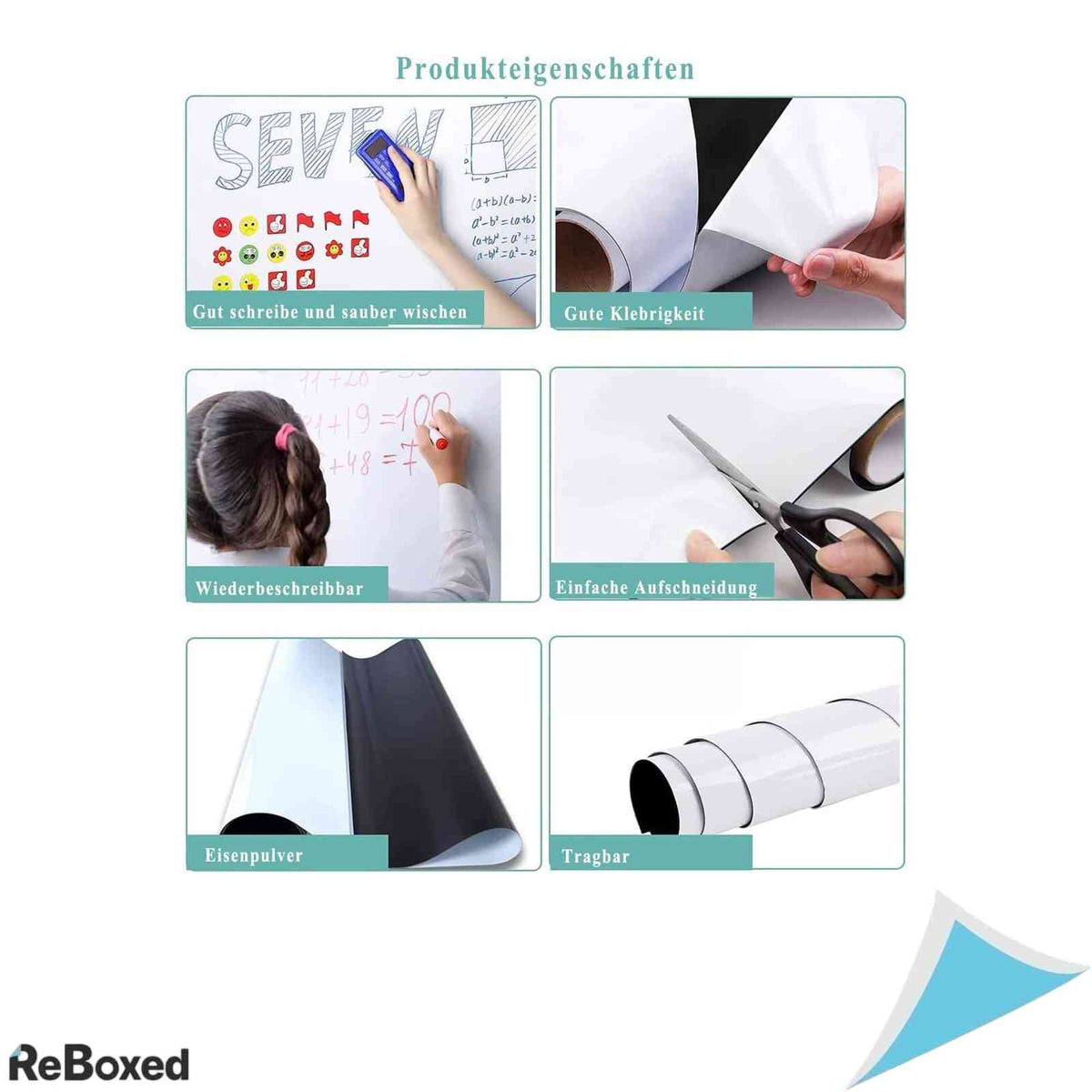 Folie Whiteboard Magnetica si Autoadeziva LYZZXI, 40 x 60 cm