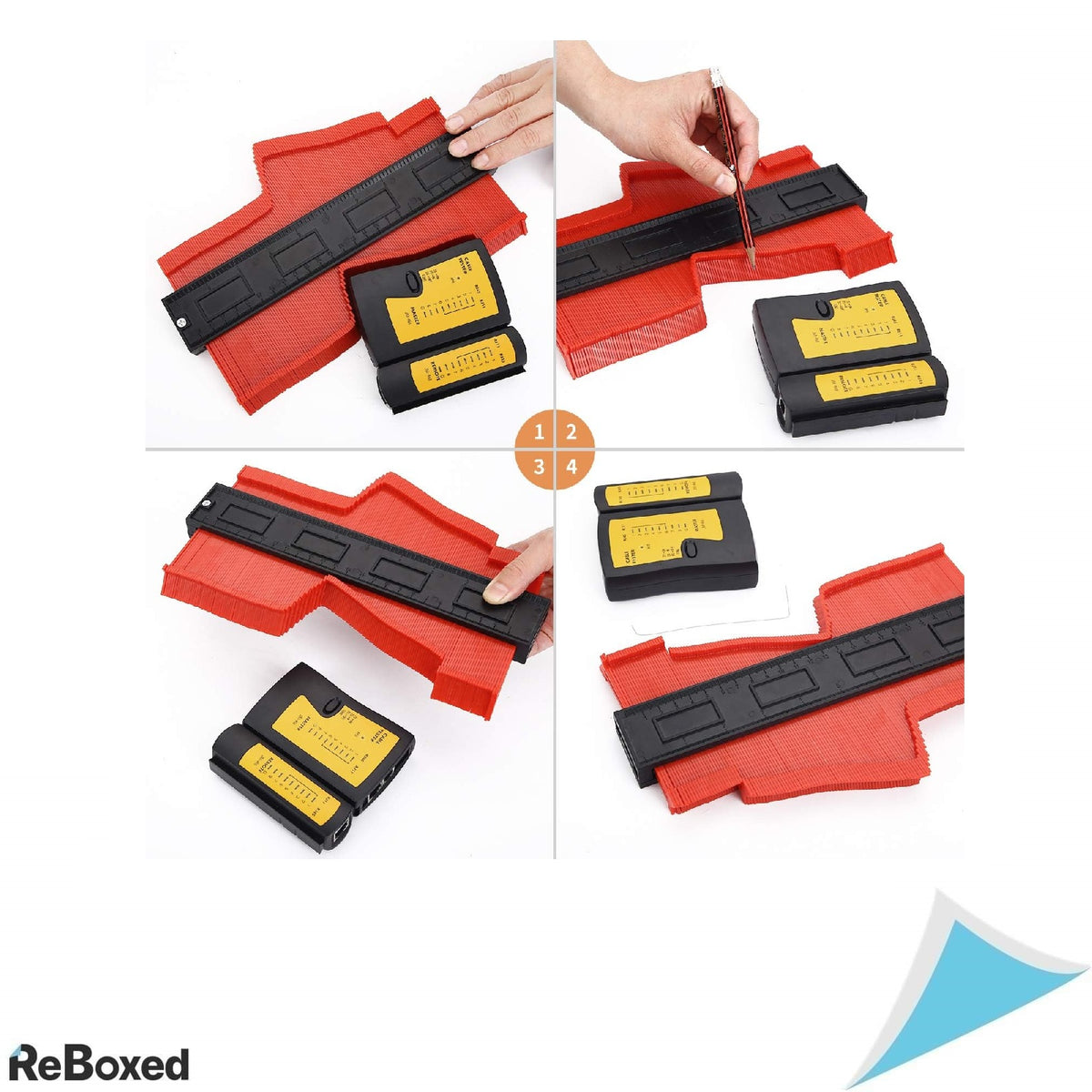 FORMIZON Medidor contur 25 cm pentru profiluri neregulate copiere forme lemn gresie