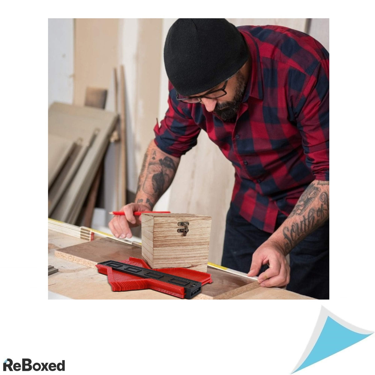 FORMIZON Medidor contur 25 cm pentru profiluri neregulate copiere forme lemn gresie