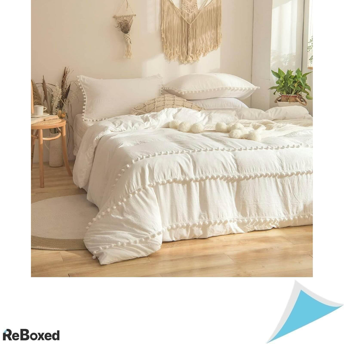 Fremyamy Set Lenjerie de Pat Pilota 240x260cm Perna 65x65cm