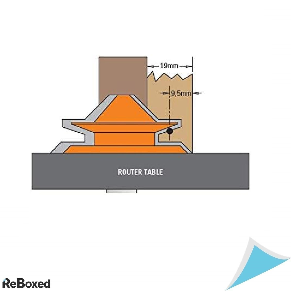 Freza CMT Orange Tools 955.504.11 – 45° pentru sculptura lemn, HM, diametru 50.8 mm