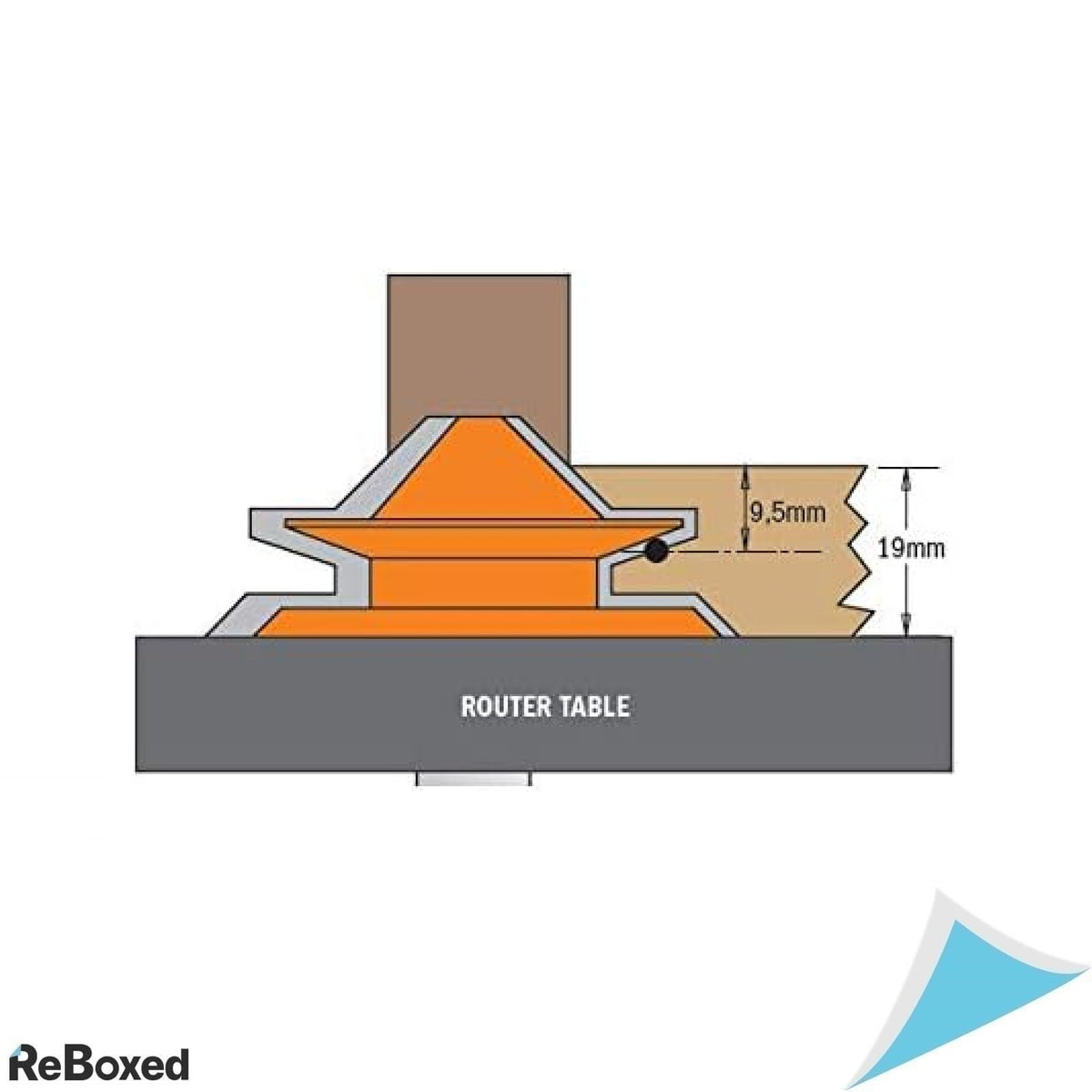 Freza CMT Orange Tools 955.504.11 – 45° pentru sculptura lemn, HM, diametru 50.8 mm