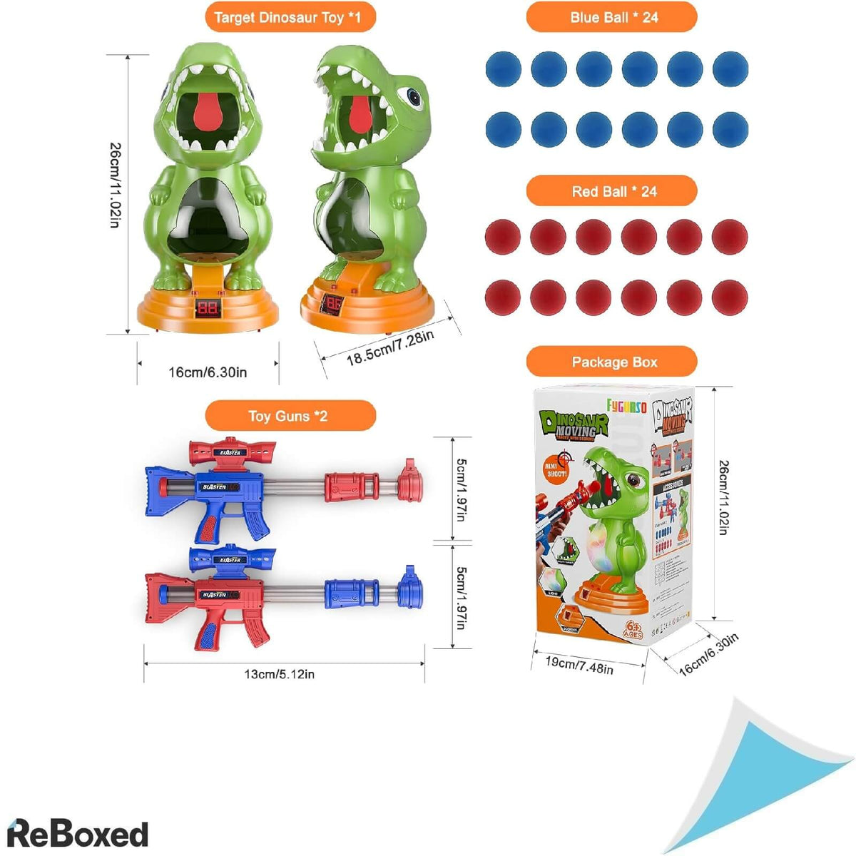 Fygurso Set de Jucarii cu Dinozaur Mobil si Aruncare