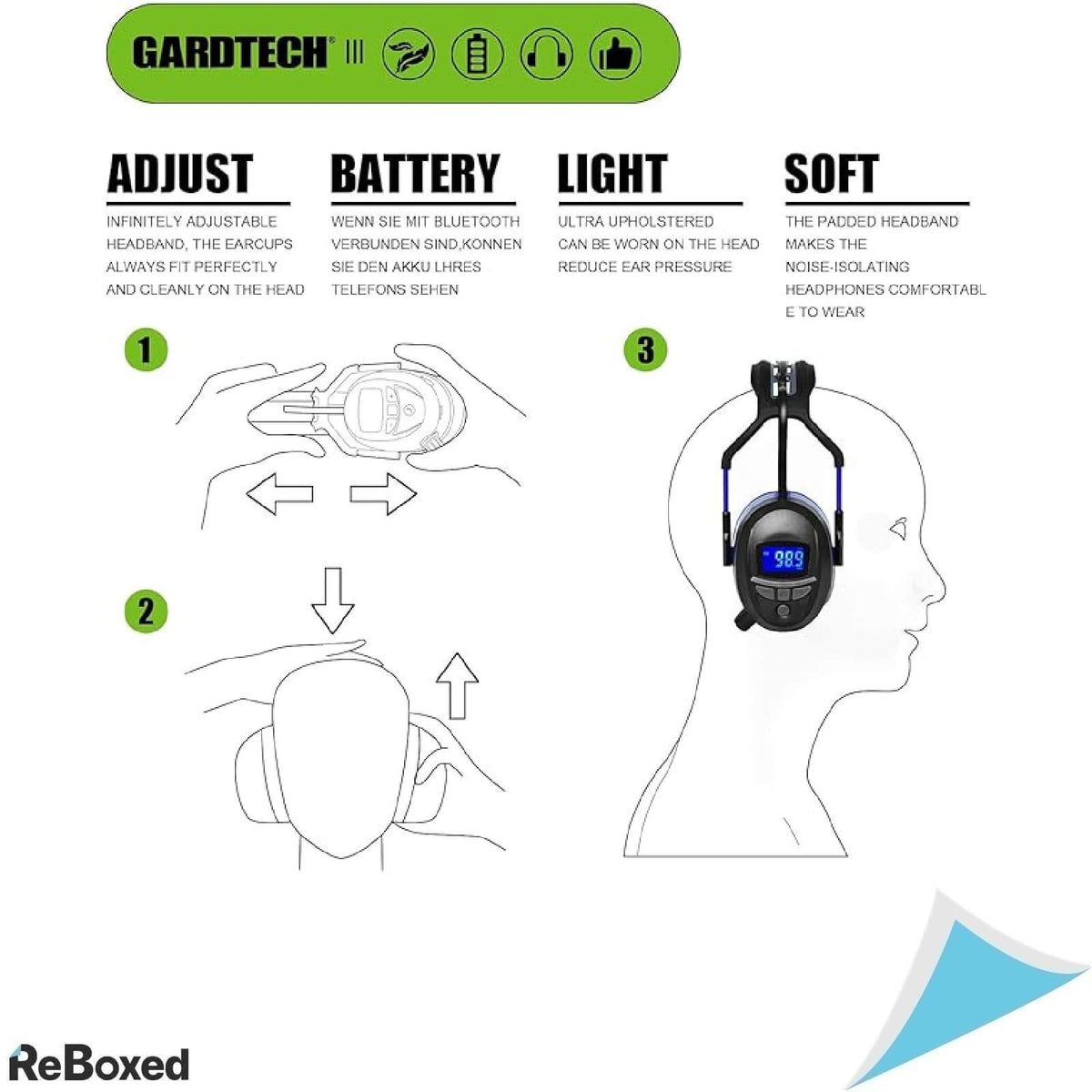 Gardtech Casti de Protectie Multifunctionale ANC FM MP3