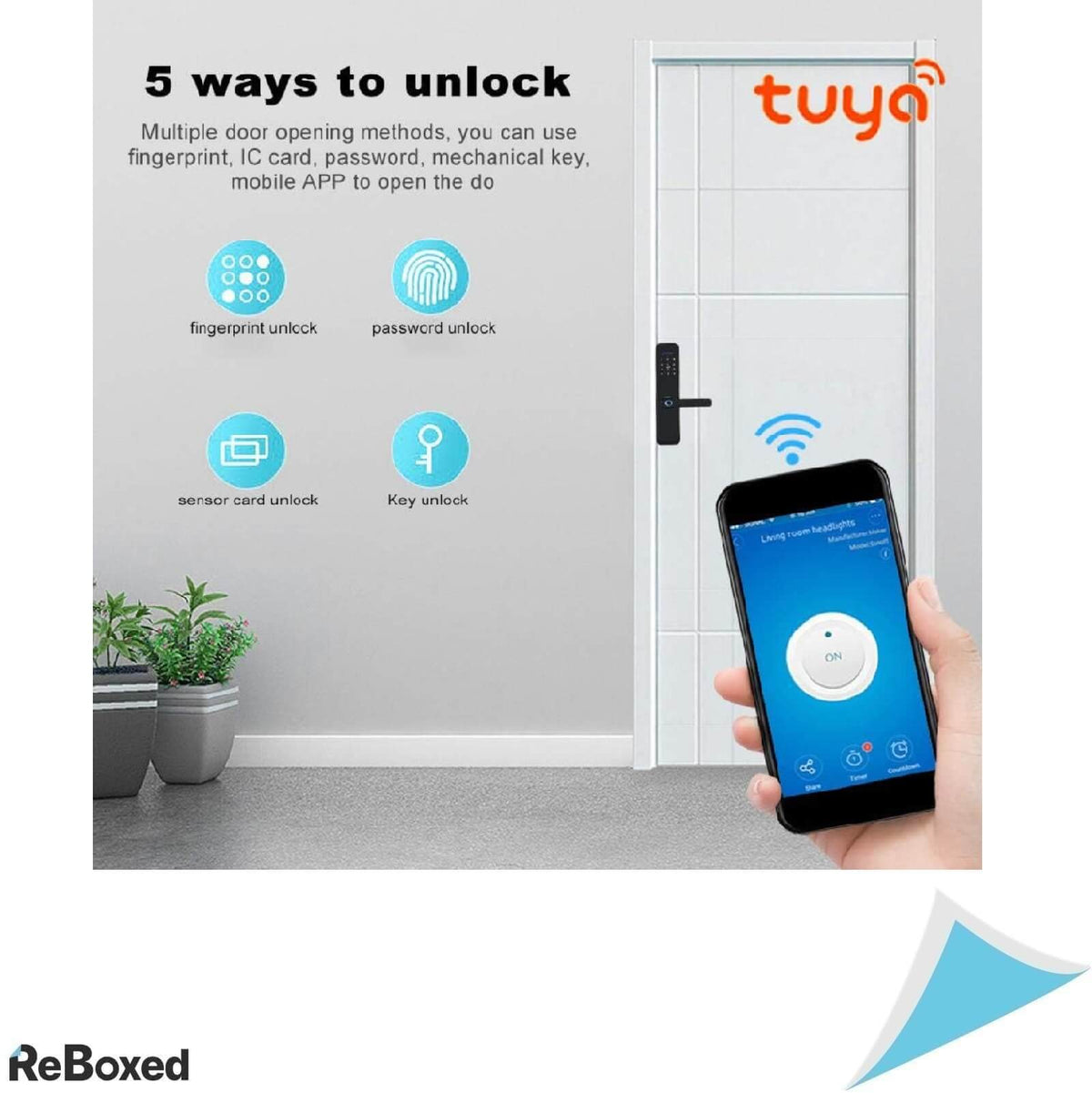 Garsentx Incuietoare Biometrica a Usii cu Amprenta Digitala