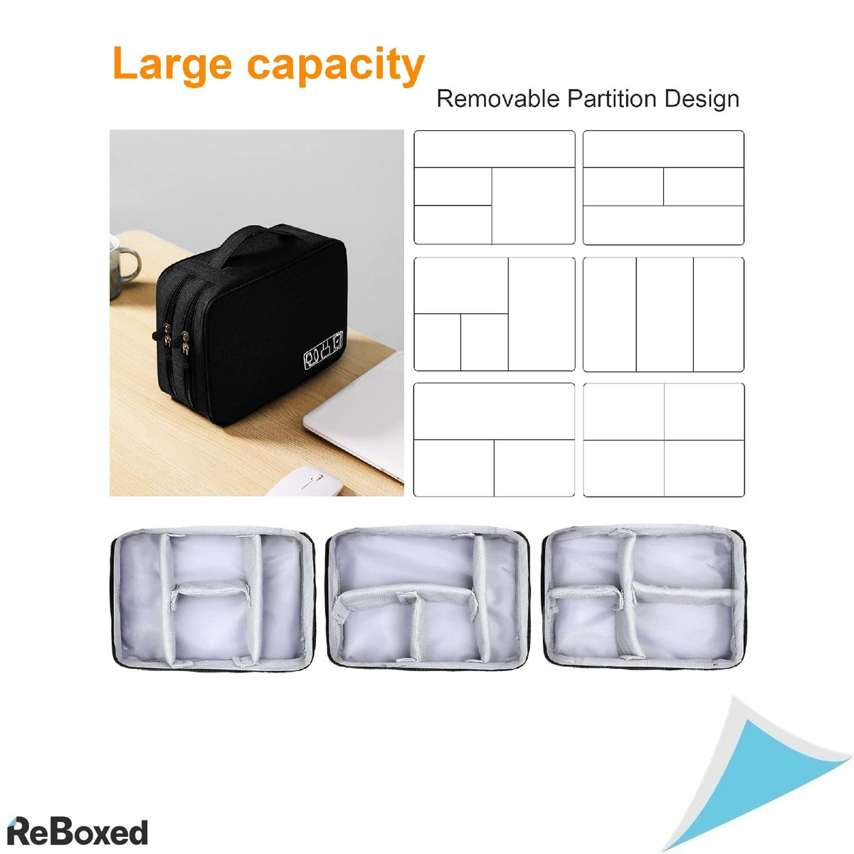 Geanta organizator cabluri AiQInu XXL