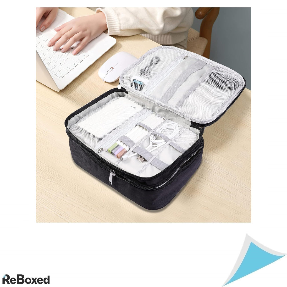 Geanta organizator cabluri AiQInu XXL