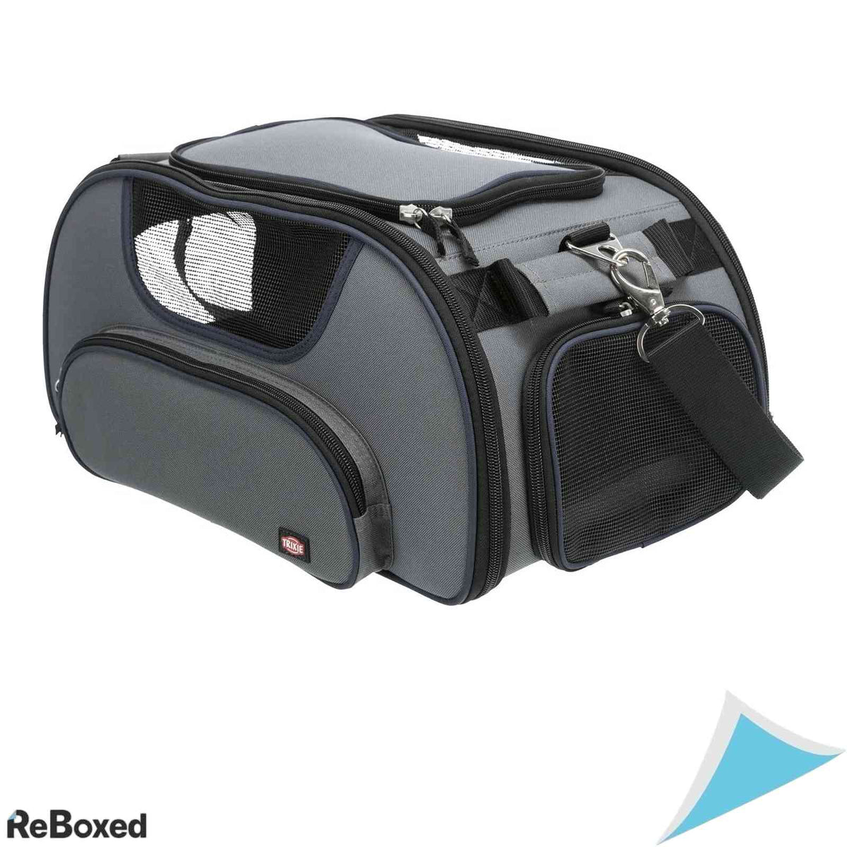 Geanta de Transport Avion TRIXIE Wings 46x28x23cm Gri Albastru