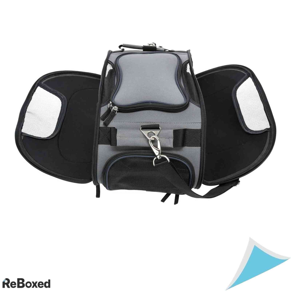 Geanta de Transport Avion TRIXIE Wings 46x28x23cm Gri Albastru