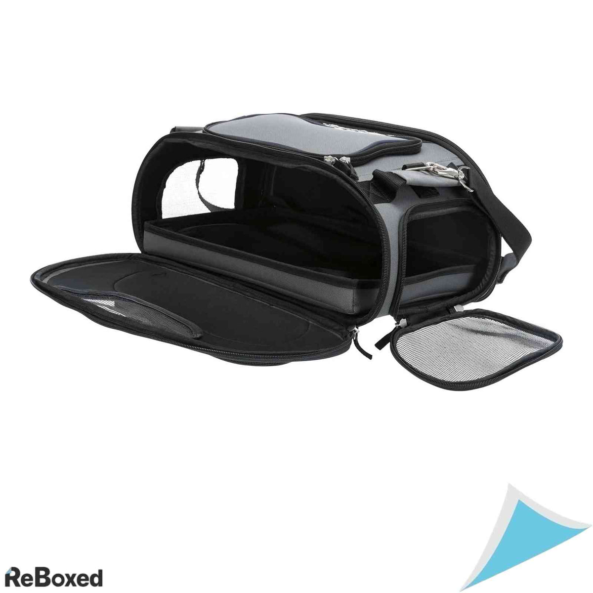 Geanta de Transport Avion TRIXIE Wings 46x28x23cm Gri Albastru