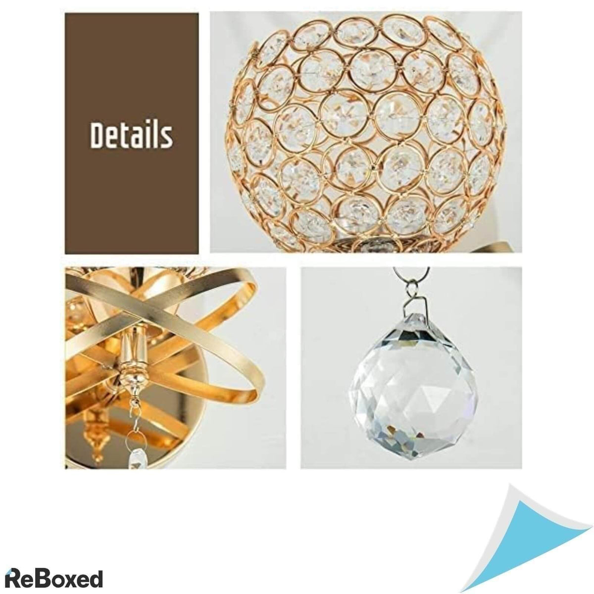 Generic Set 2 Aplice de Perete Cristal E27