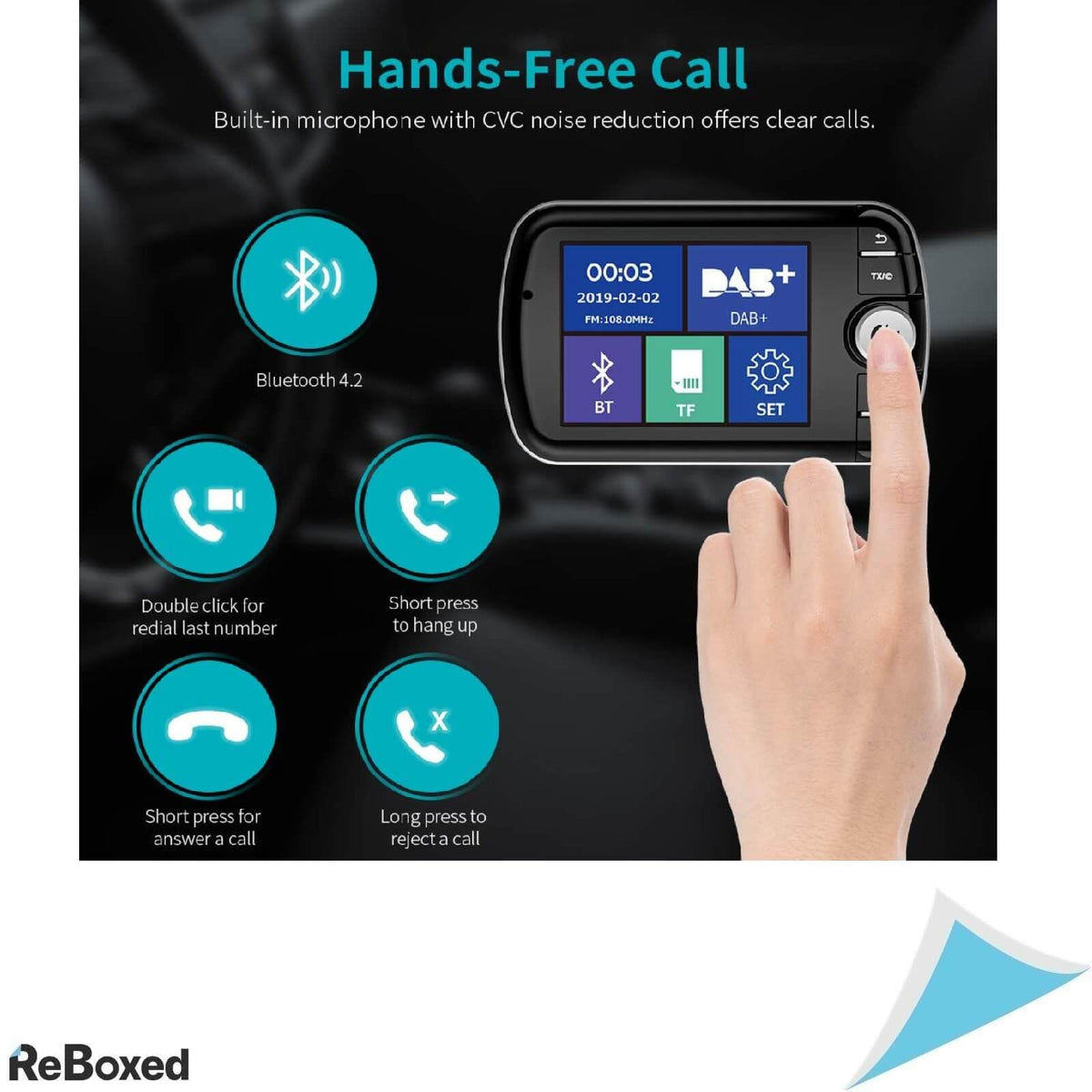 Geosta DAB004 DAB+ Bluetooth USB FM Radio Digital QC3.0