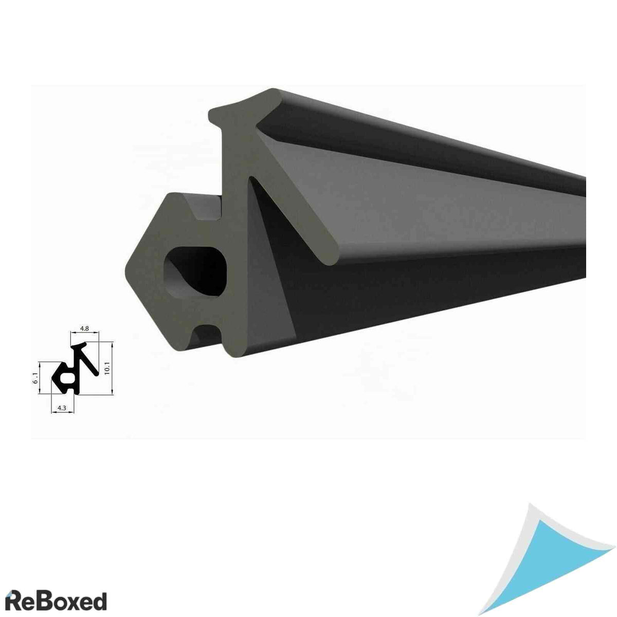Ghedron Garnitura Geam si Usa DQ-PP, Model S-834X VEKA, EPDM, 10 Metri, Negru