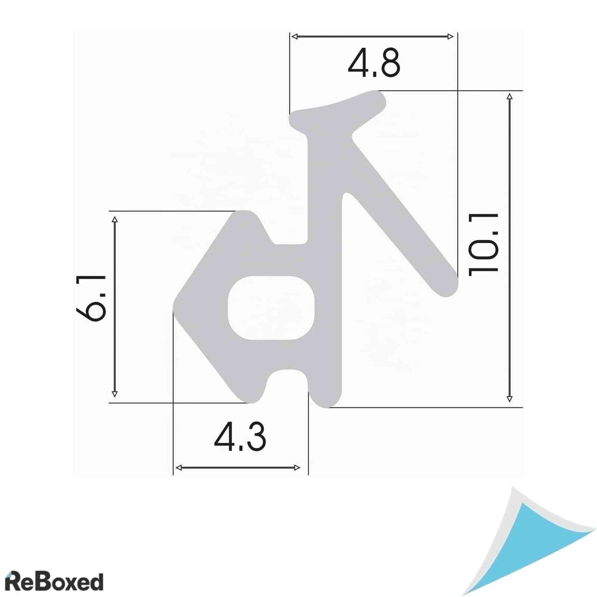 Ghedron Garnitura Geam si Usa DQ-PP, Model S-834X VEKA, EPDM, 10 Metri, Negru