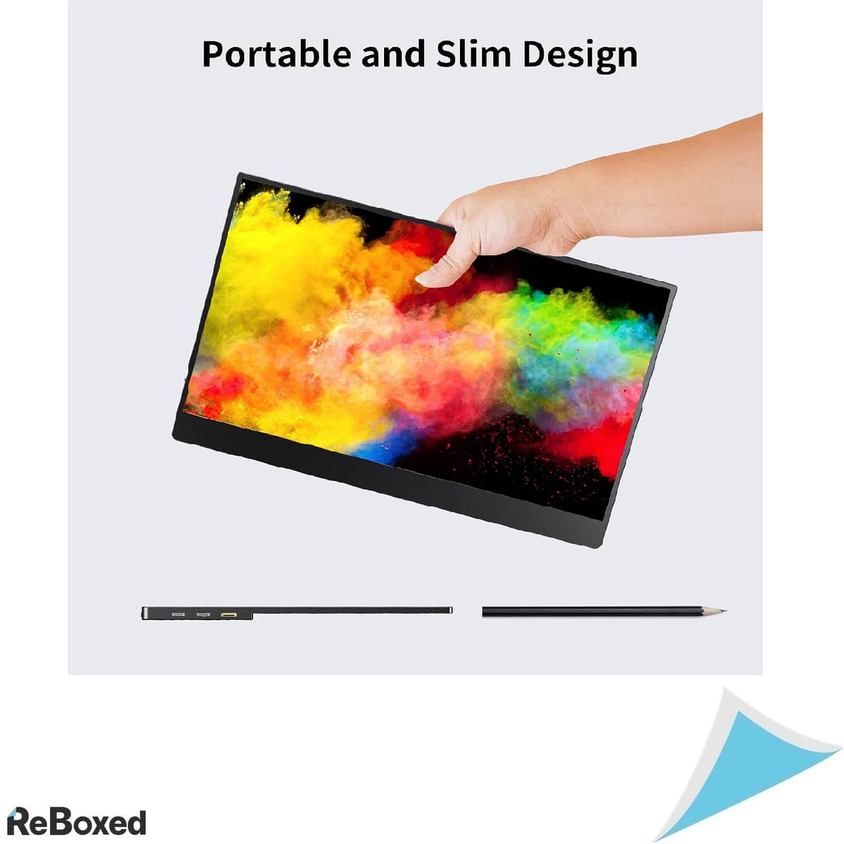 Gichat Mini 15.8 Inch Monitor Portabil 1920x1080 Full HD USB HDMI