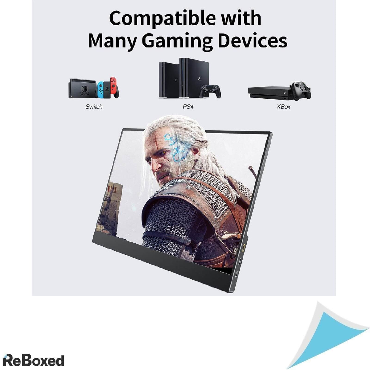 Gichat Mini 15.8 Inch Monitor Portabil 1920x1080 Full HD USB HDMI