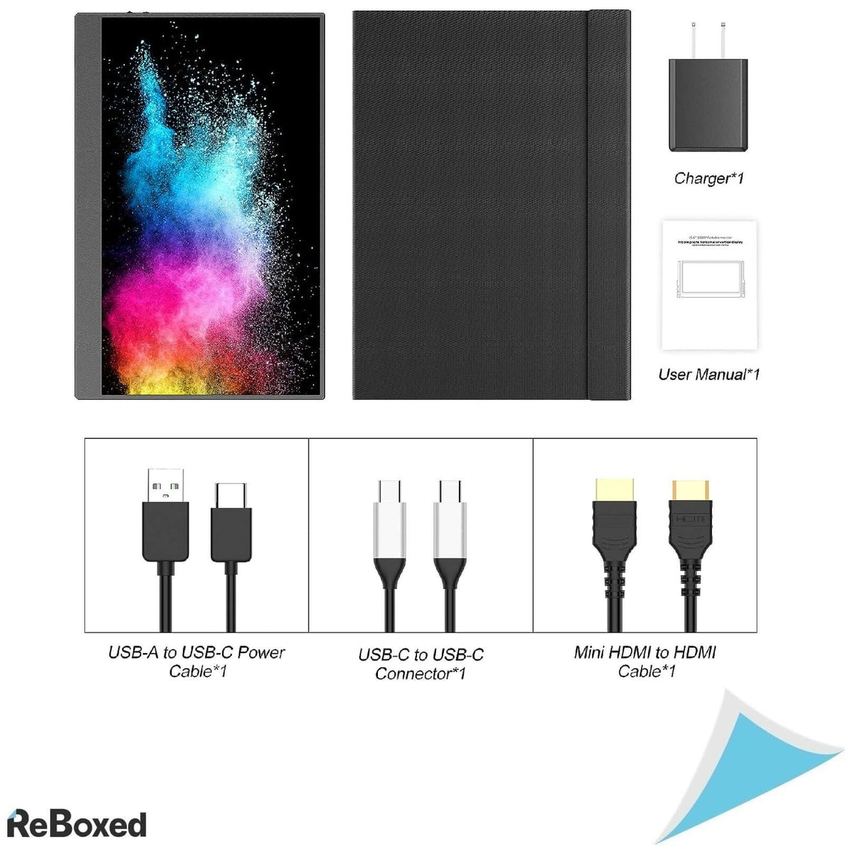 Gichat Mini 15.8 Inch Monitor Portabil 1920x1080 Full HD USB HDMI