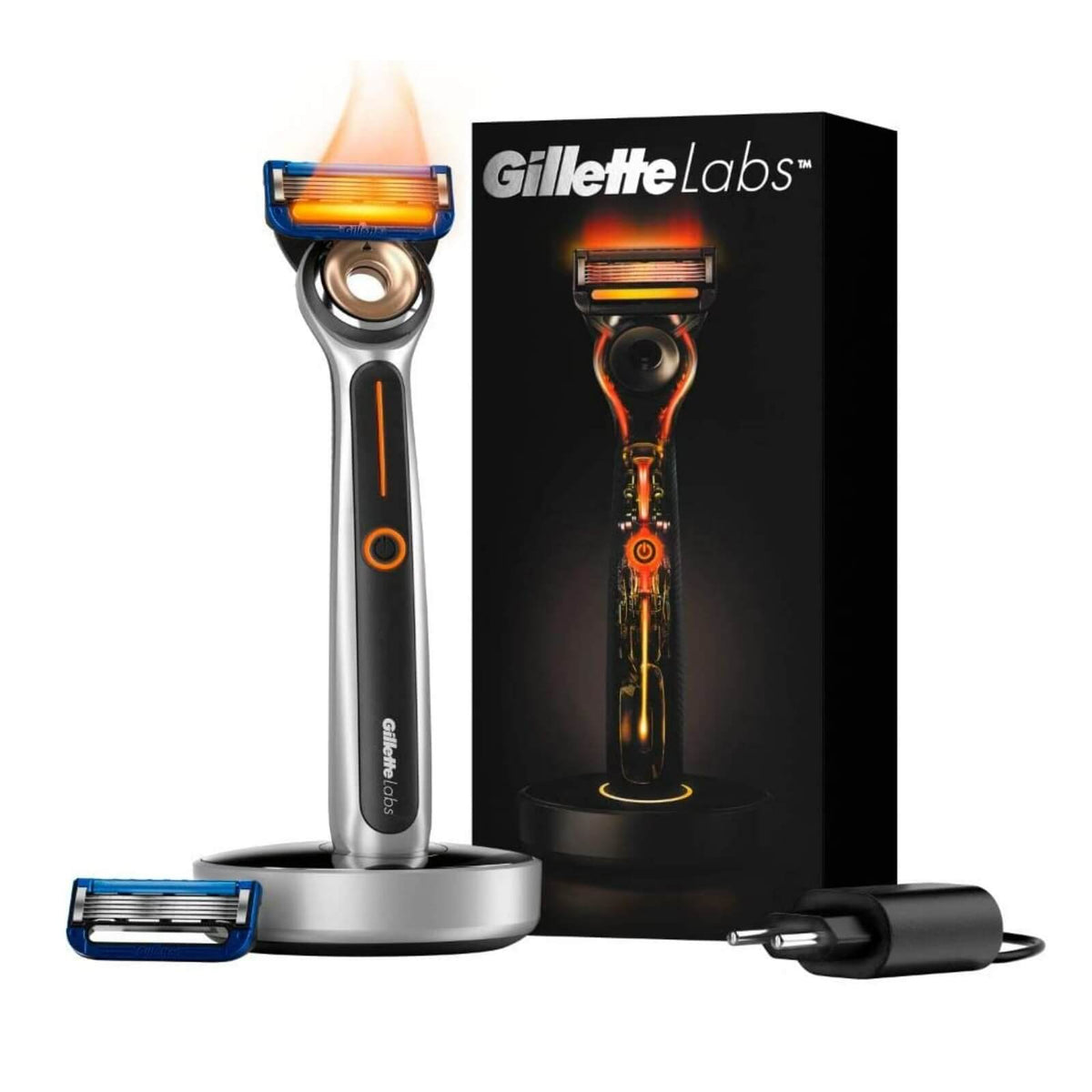 Gillette Labs Aparat de Ras cu Lame Incalzite 2 Rezerve si Statie