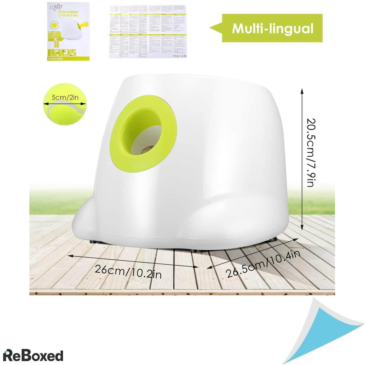 GJCrafts Lansator Automat de Mingi 5cm si 6.5cm pentru Caini