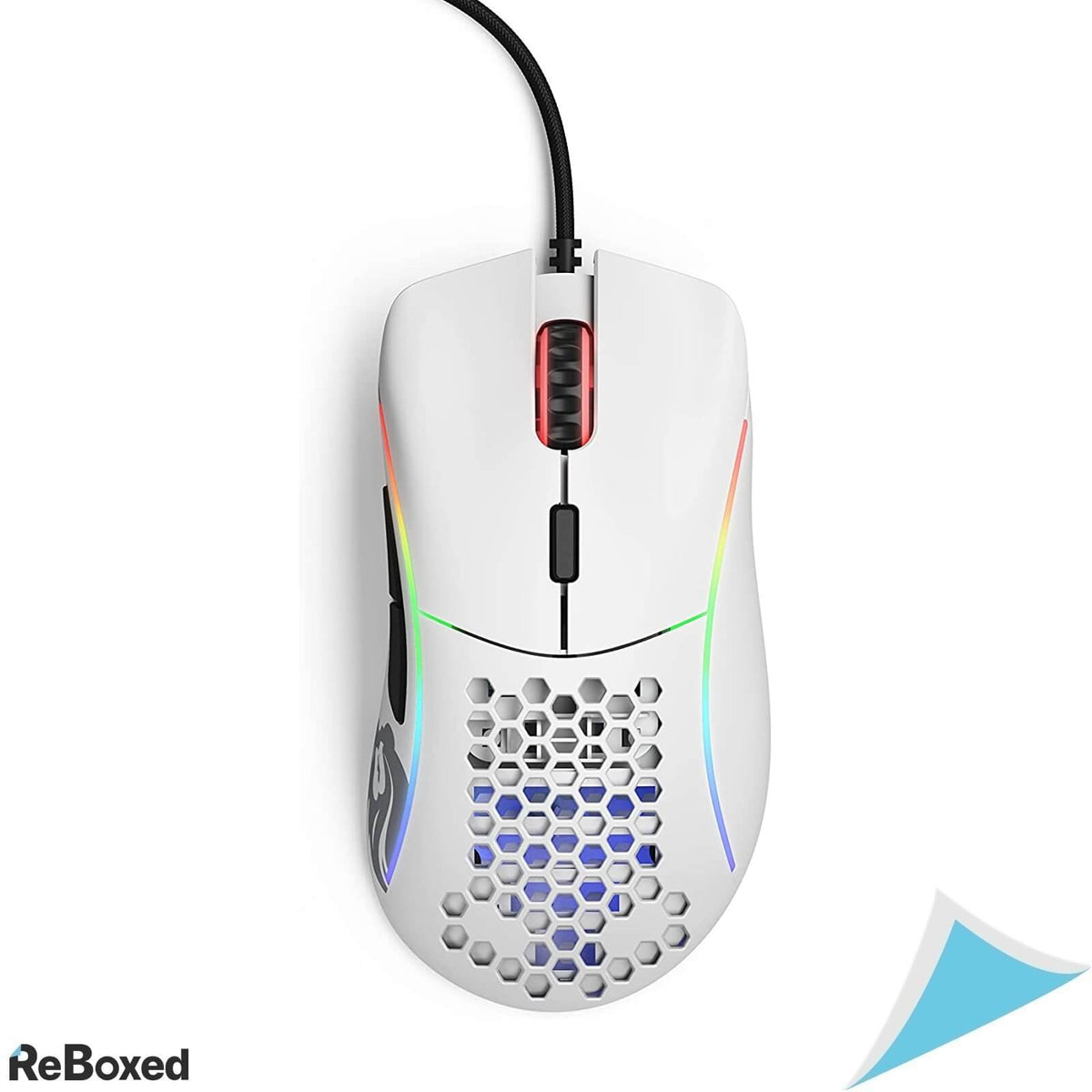 Glorious Model D Mouse RGB Gaming HoneyComb Pixart 3360 Alb 68g