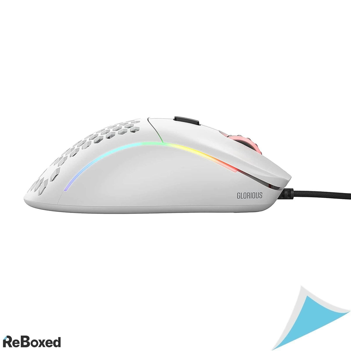 Glorious Model D Mouse RGB Gaming HoneyComb Pixart 3360 Alb 68g