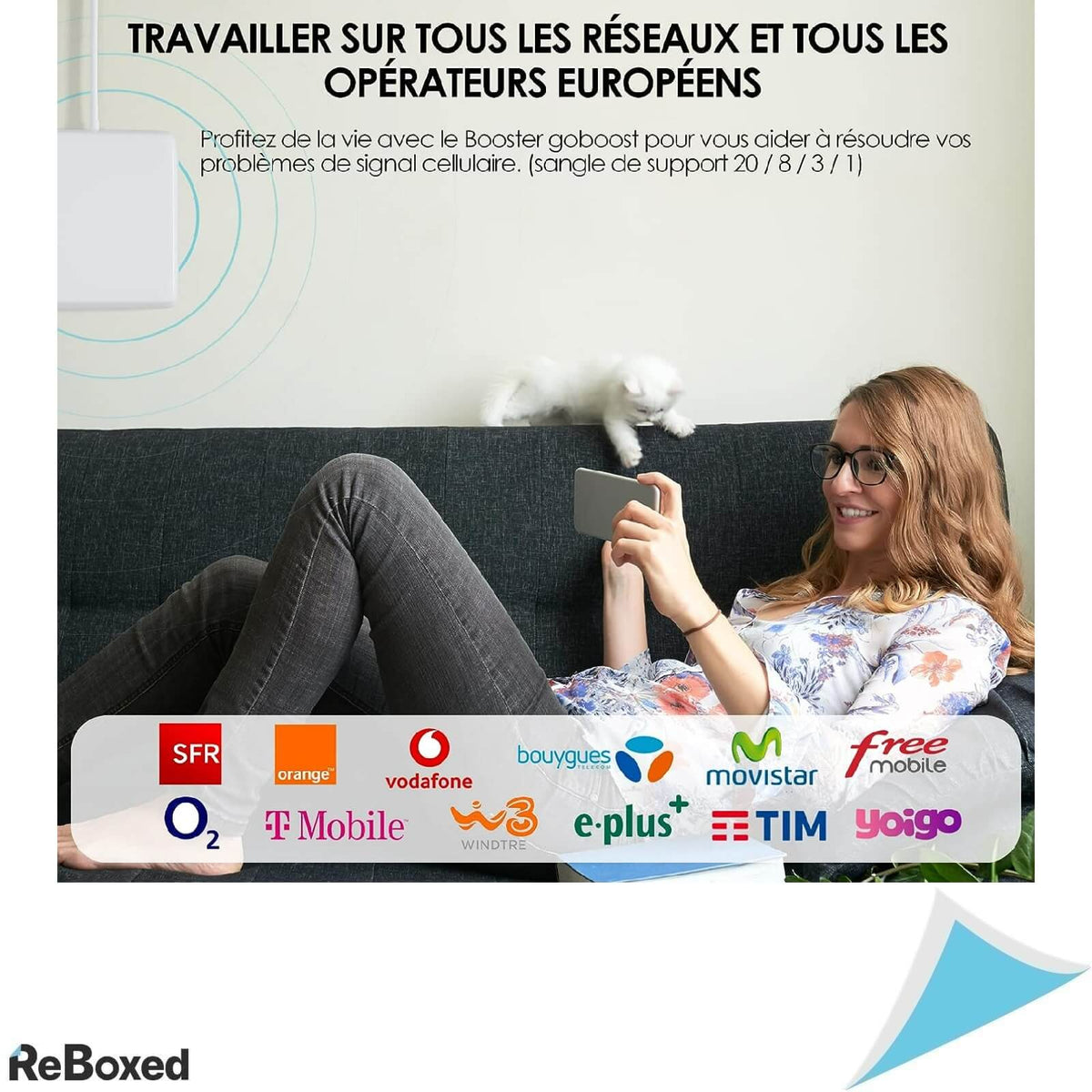 GoBoost Amplificator LTE GSM 70db 4 Benzi Antena Yagi 13dBi