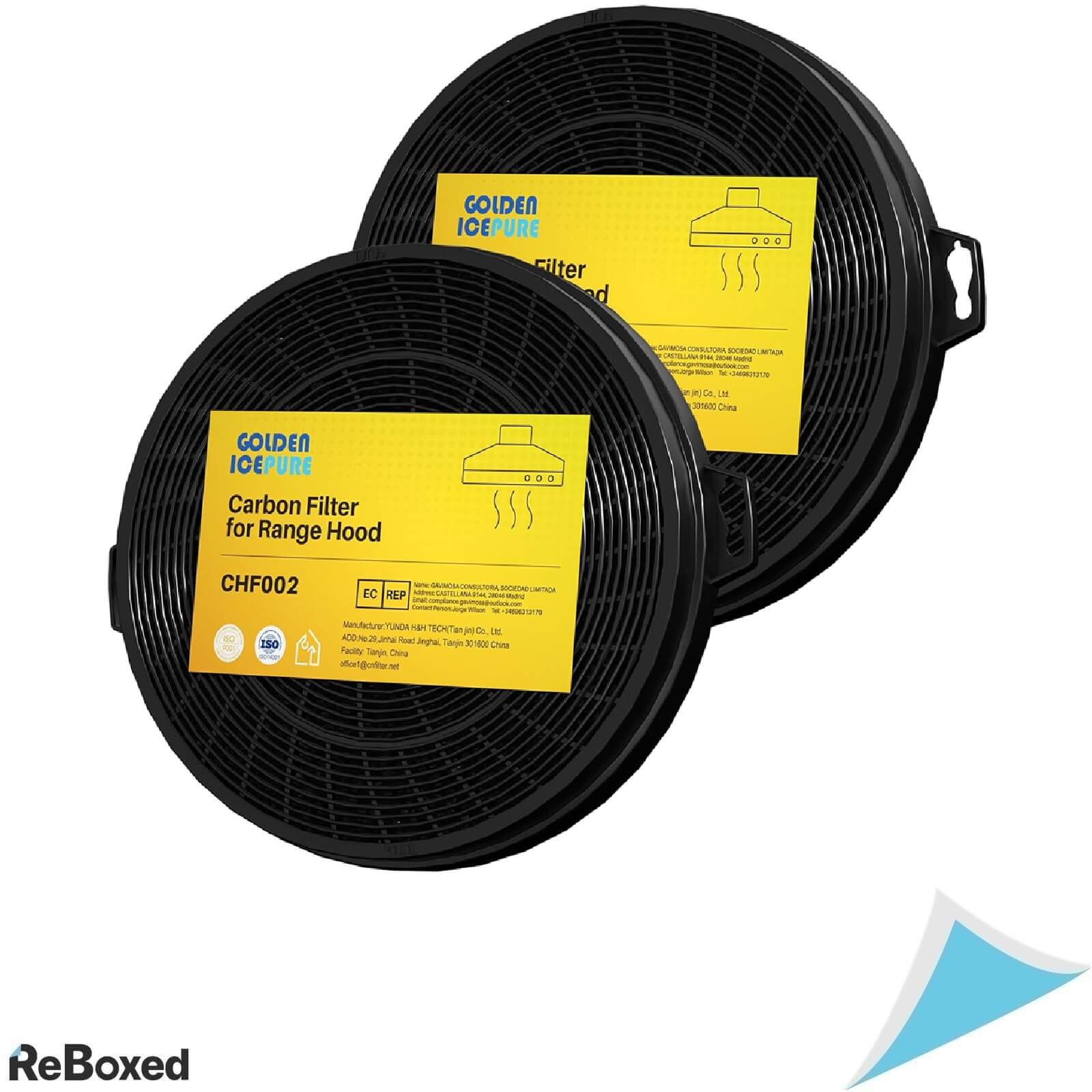 Golden Icepure Set 2 Filtre de Carbon pentru Hote 210mm