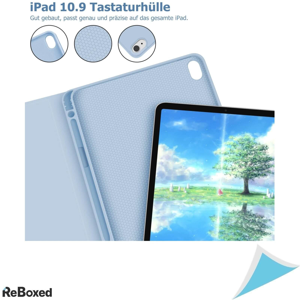 Goojodoq Husa cu Tastatura iPad Air 4th/5th Gen 10.9 Inch QWERTZ