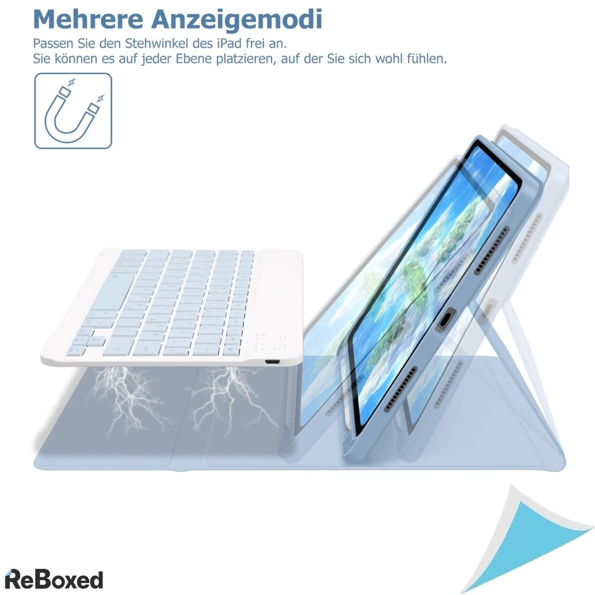 Goojodoq Husa cu Tastatura iPad Air 4th/5th Gen 10.9 Inch QWERTZ