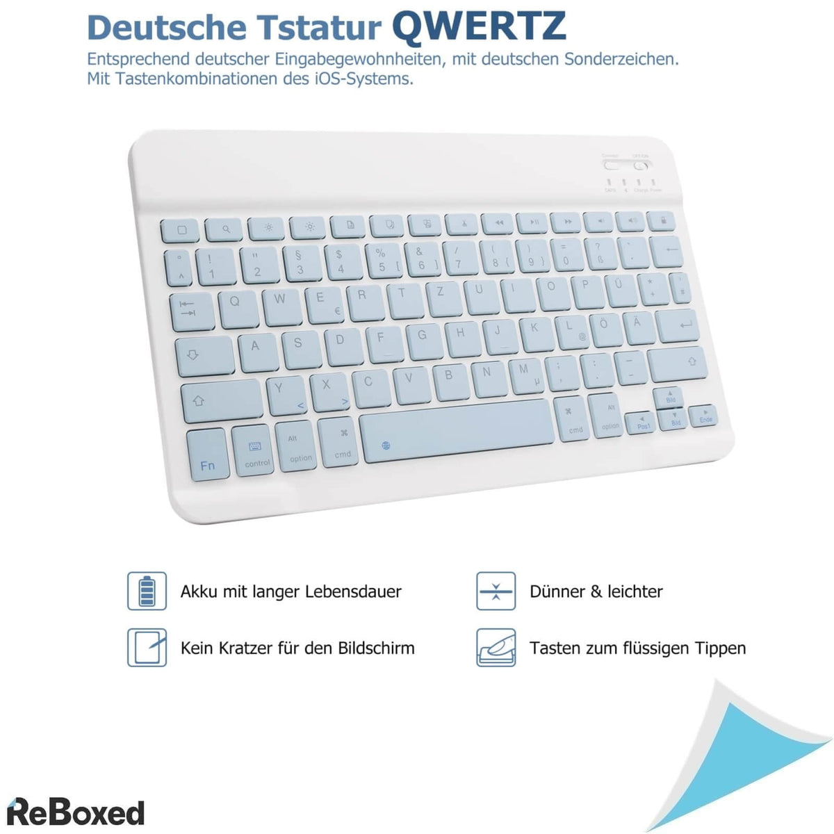 Goojodoq Husa cu Tastatura iPad Air 4th/5th Gen 10.9 Inch QWERTZ