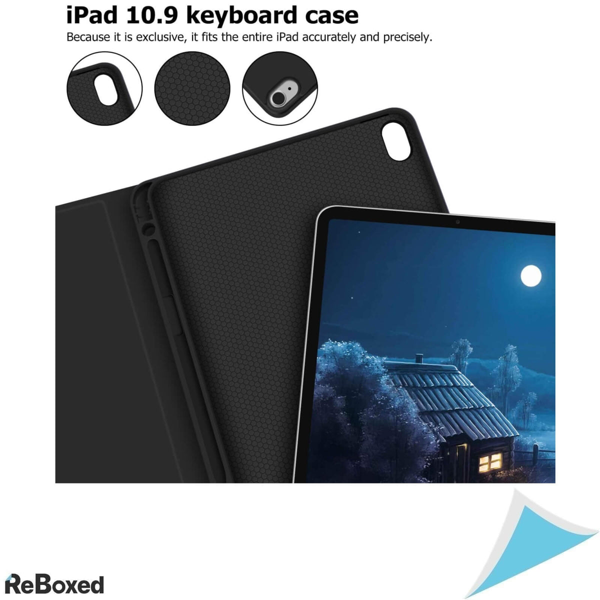 Goojodoq Husa cu Tastatura iPad Air 4th/5th Gen 10.9 Inch TPU Negru