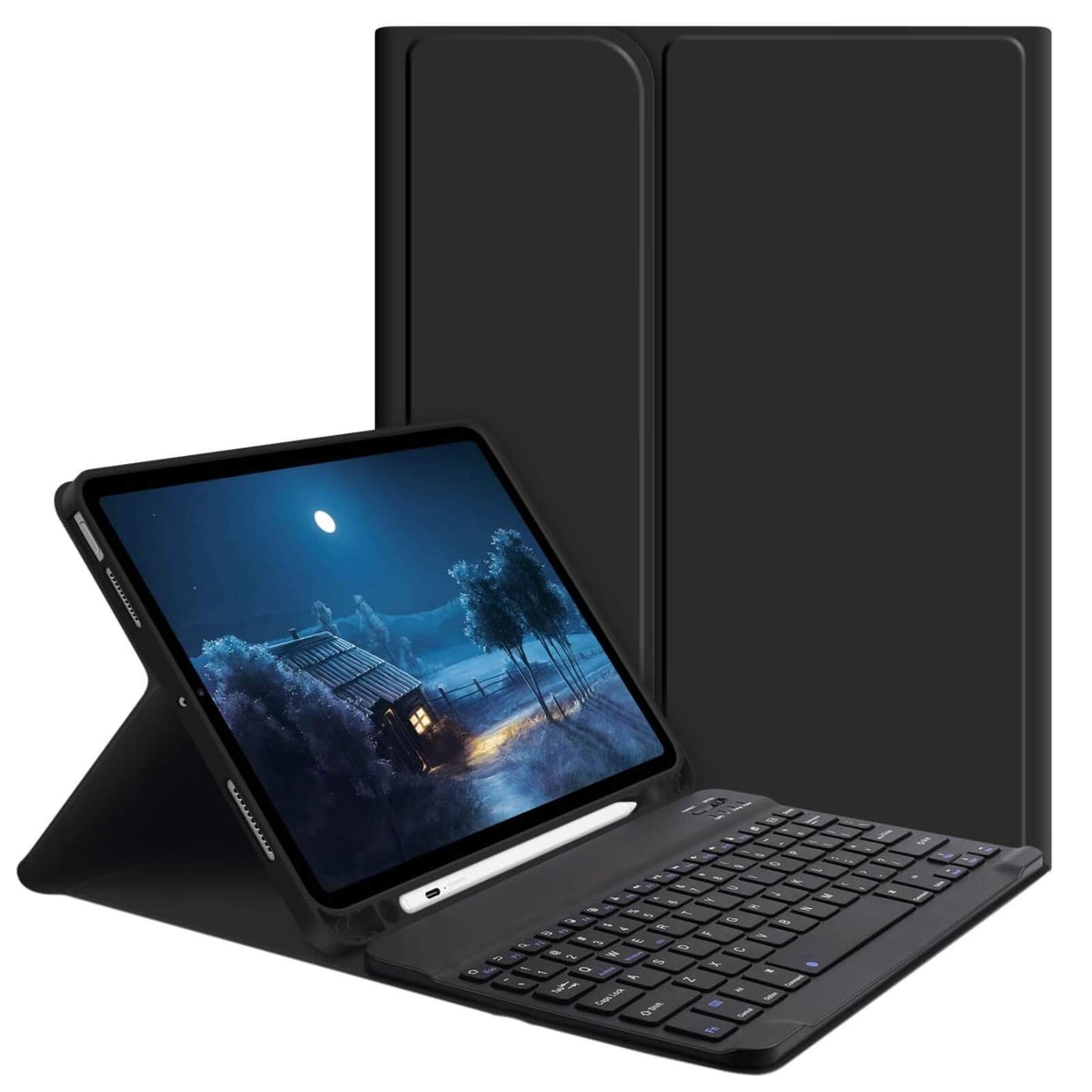 Goojodoq Husa cu Tastatura iPad Air 4th/5th Gen 10.9 Inch TPU Negru