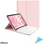 Goojodoq Husa cu Tastatura iPad Air 4th Gen 2020 10.9 Inch QWERTZ Roz