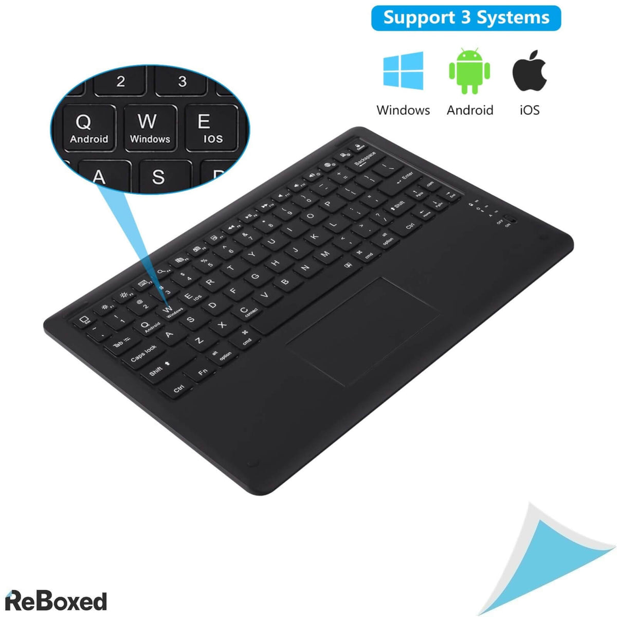 Goojodoq Tastatura Bluetooth cu Touchpad 12 Inch IOS/Android/PC