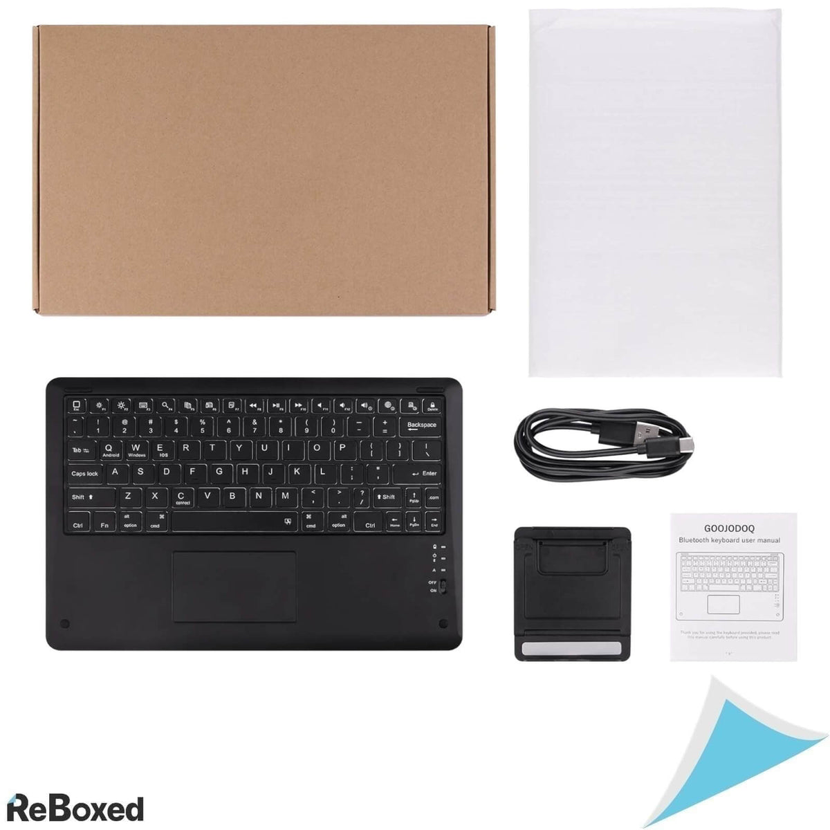 Goojodoq Tastatura Bluetooth cu Touchpad 12 Inch IOS/Android/PC