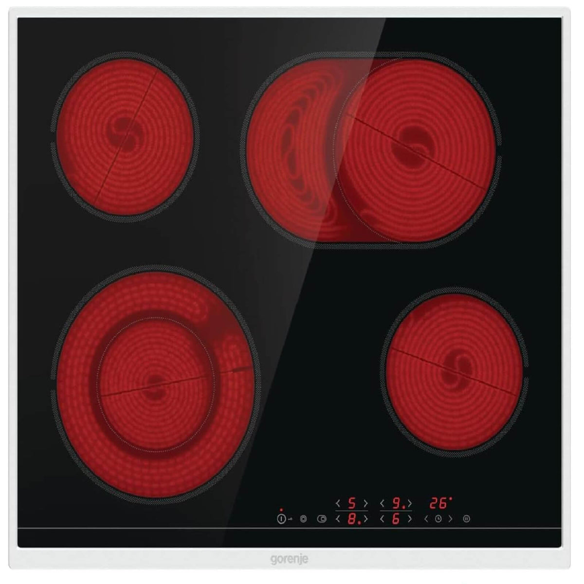 Gorenje ECT643BX Plita Vitroceramica 60cm 4 Arzatoare Touch