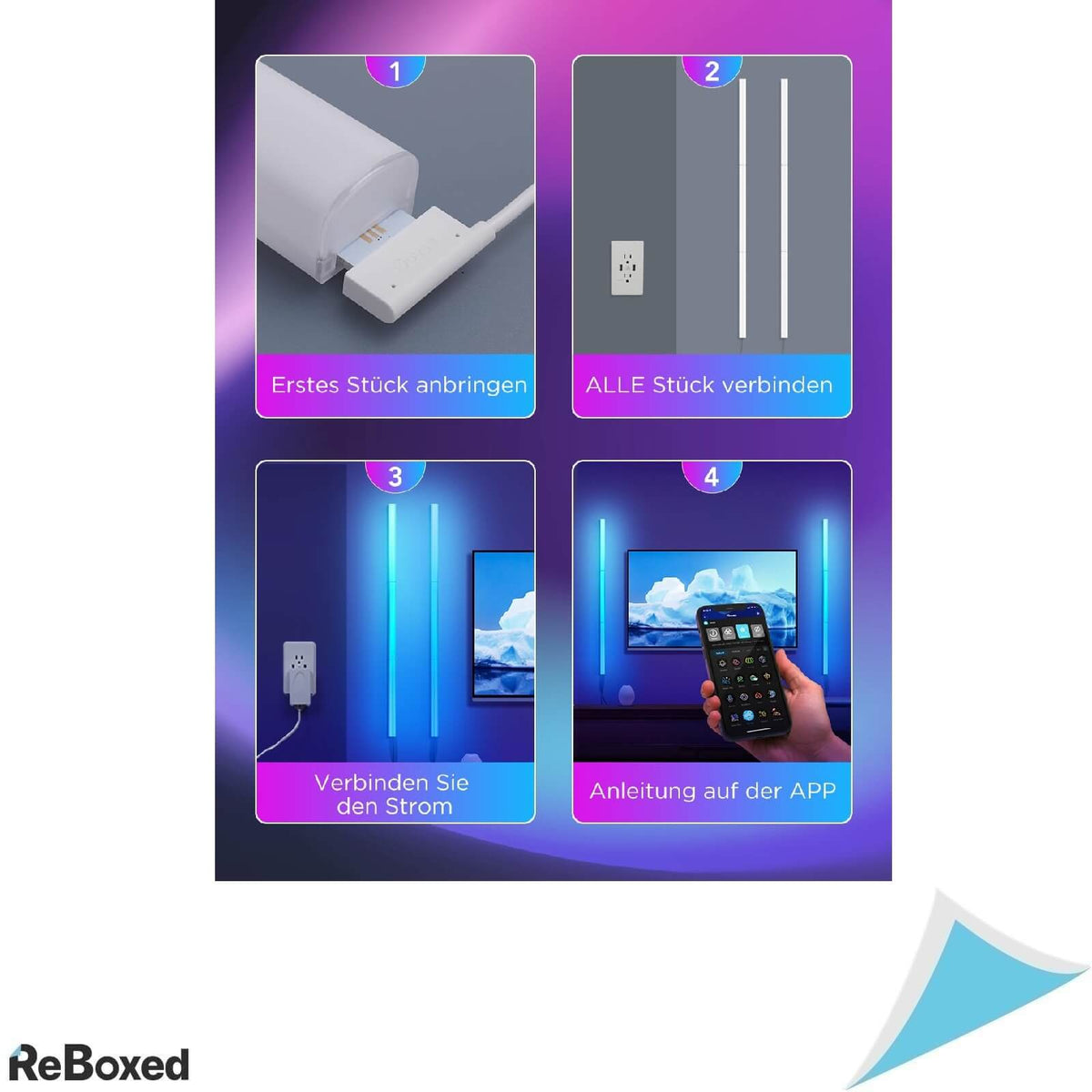 Govee Glide Lively Wall Lights RGBIC 6 Benzi LED