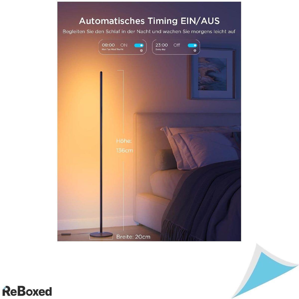 Govee Lampadar LED pentru Podea RGBICW 1000lm 2200K