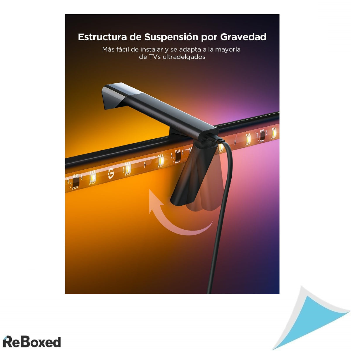 Govee RGBIC TV Backlight 3 Lite cu Camera si Control Smart, 3.6m, pentru TV 55-65 inch