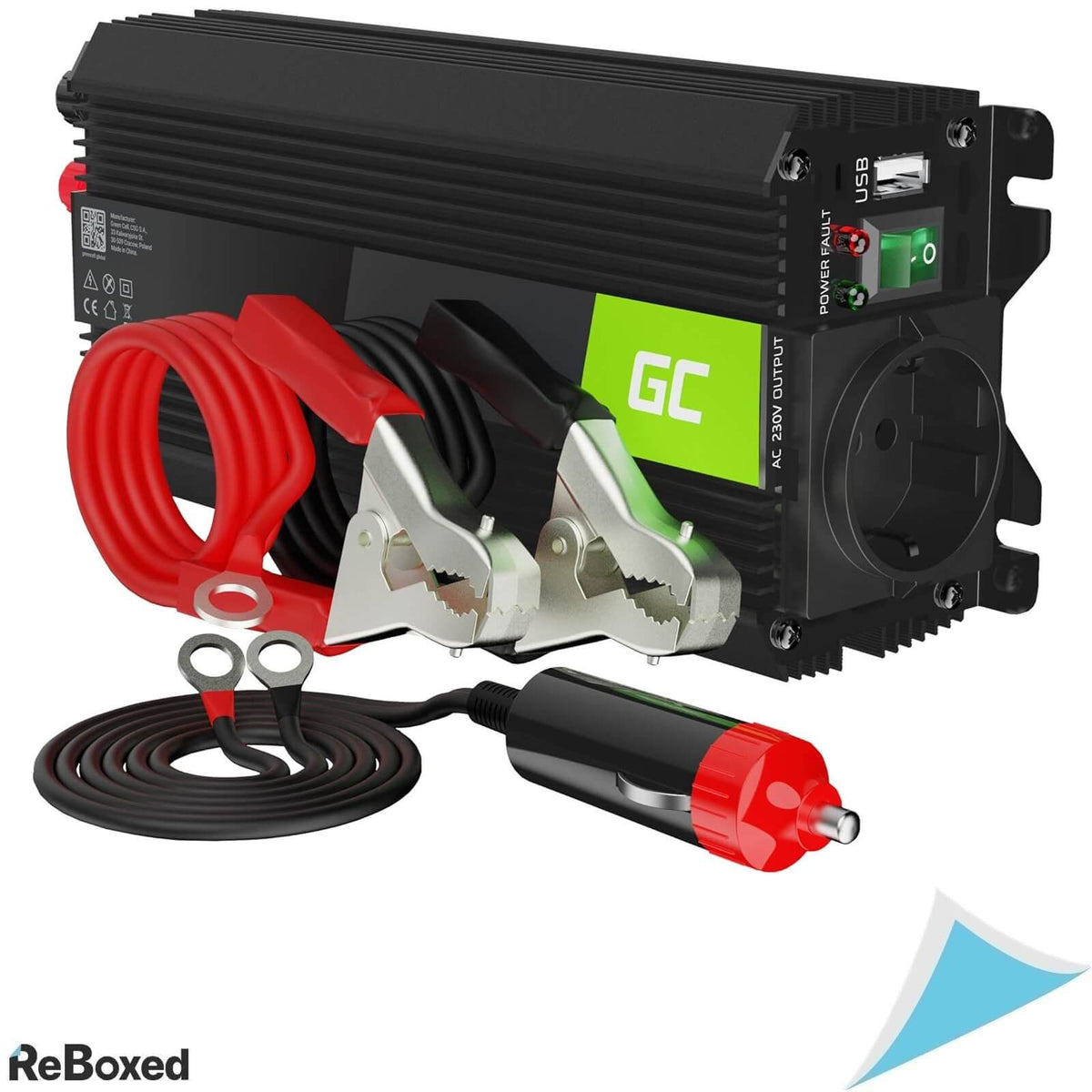 Green Cell PRO Invertor Auto 24V 230V 500W 1000W USB
