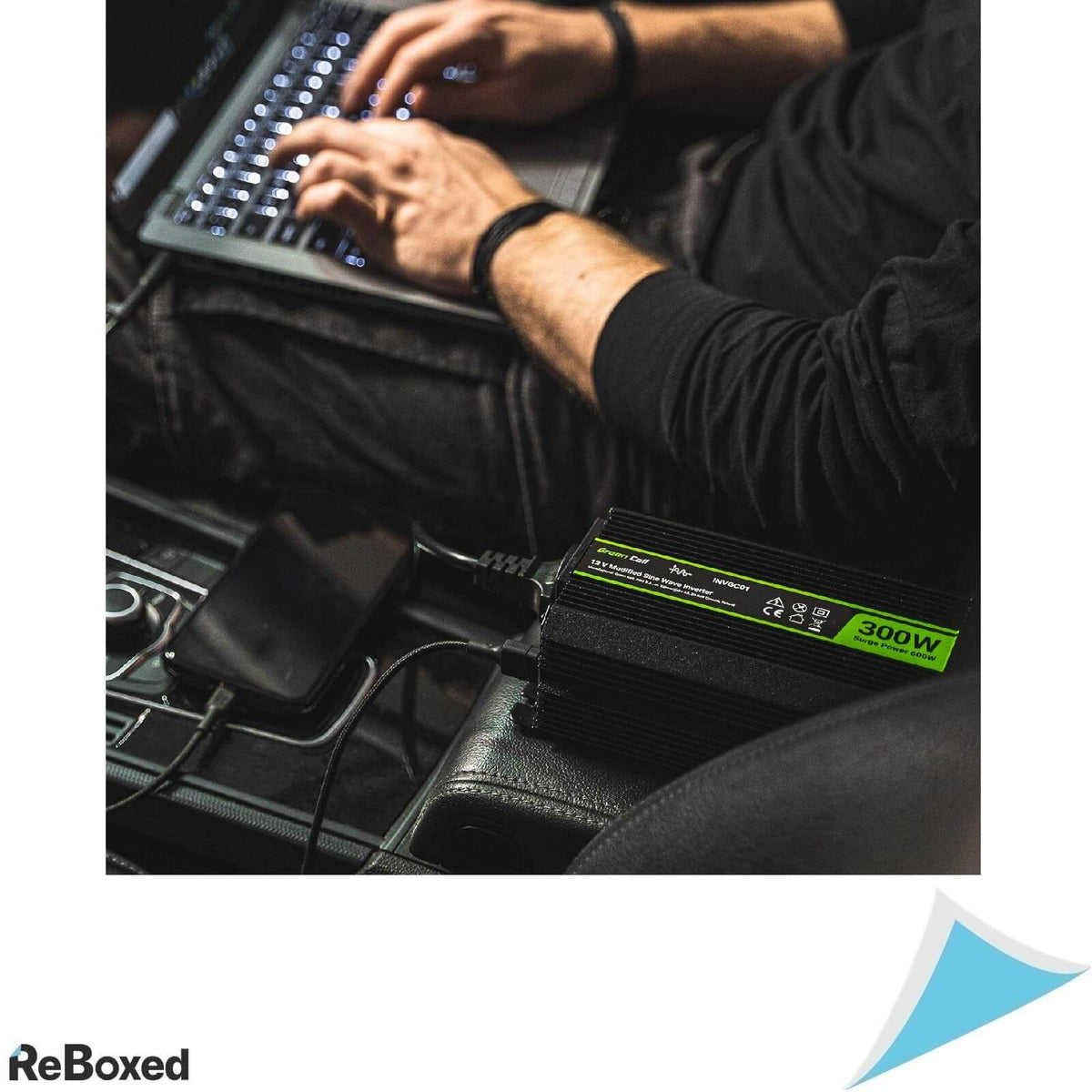 Green Cell PRO Invertor Auto 24V 230V 500W 1000W USB