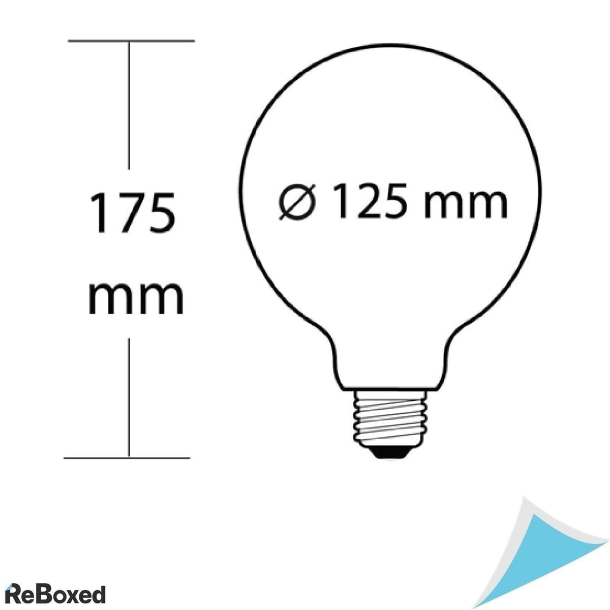 Greendaco Vintage Style Bec LED E27 G125 270lm