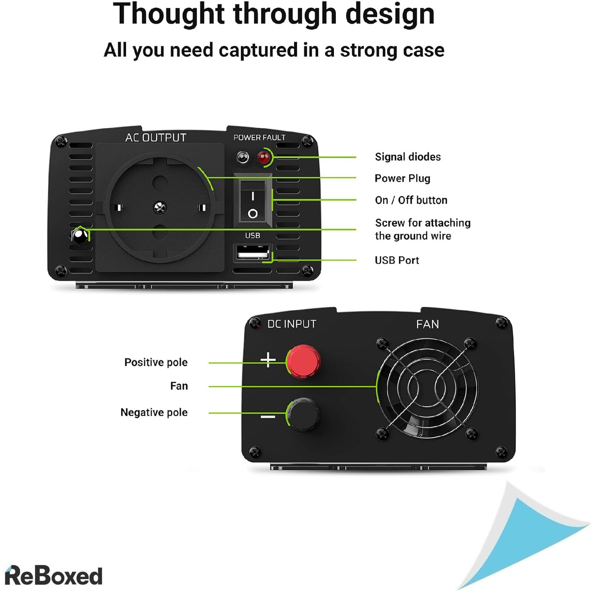 GreenCell INV01DE adaptator / invertor auto 300 W
