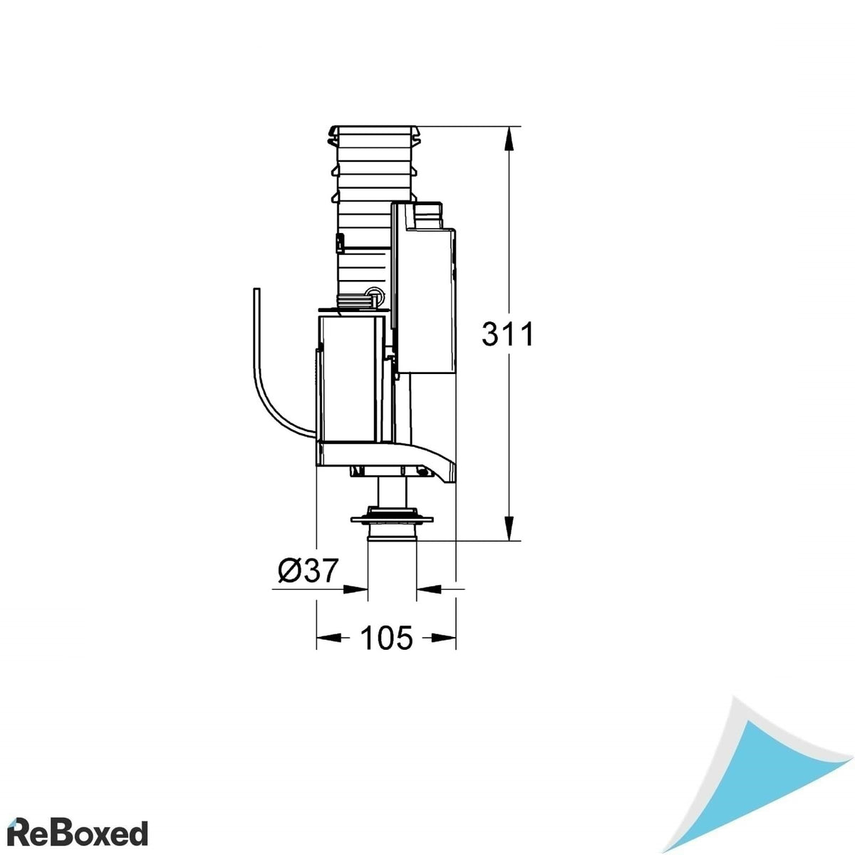 Grohe 42320000 AV1 - Set complet cu extensie teava, finisaj cromat Starlight