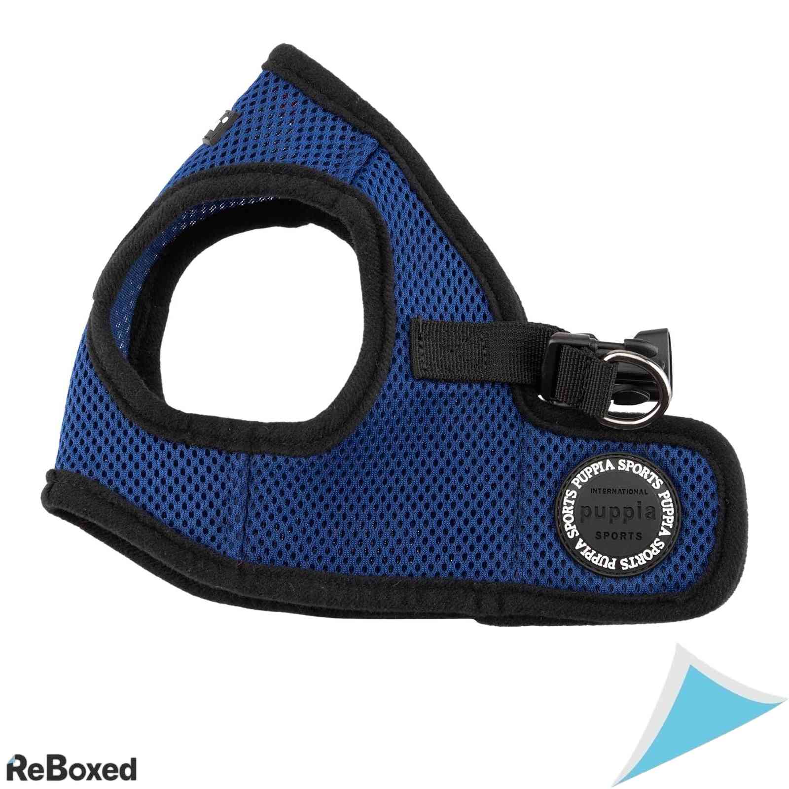 Ham vesta pentru caini  Puppia Soft Vest, marimea L, Airmesh, Albastru Regal