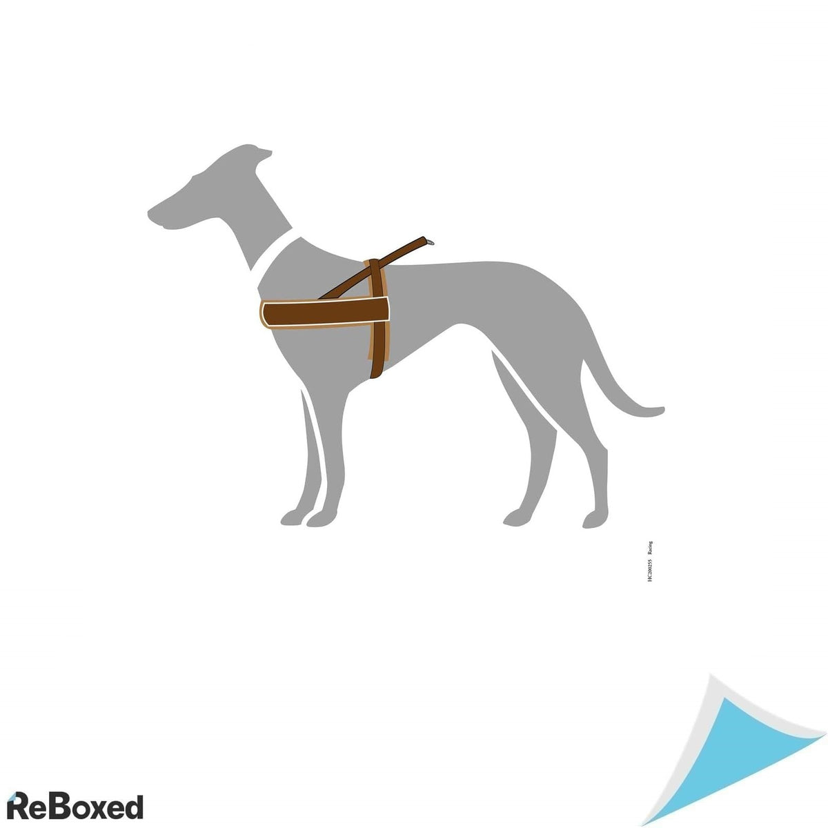 Ham Hunter Racing stil norvegian pentru caini – Marimea XXL, maro, cu benzi reflectorizante si captuseala moale